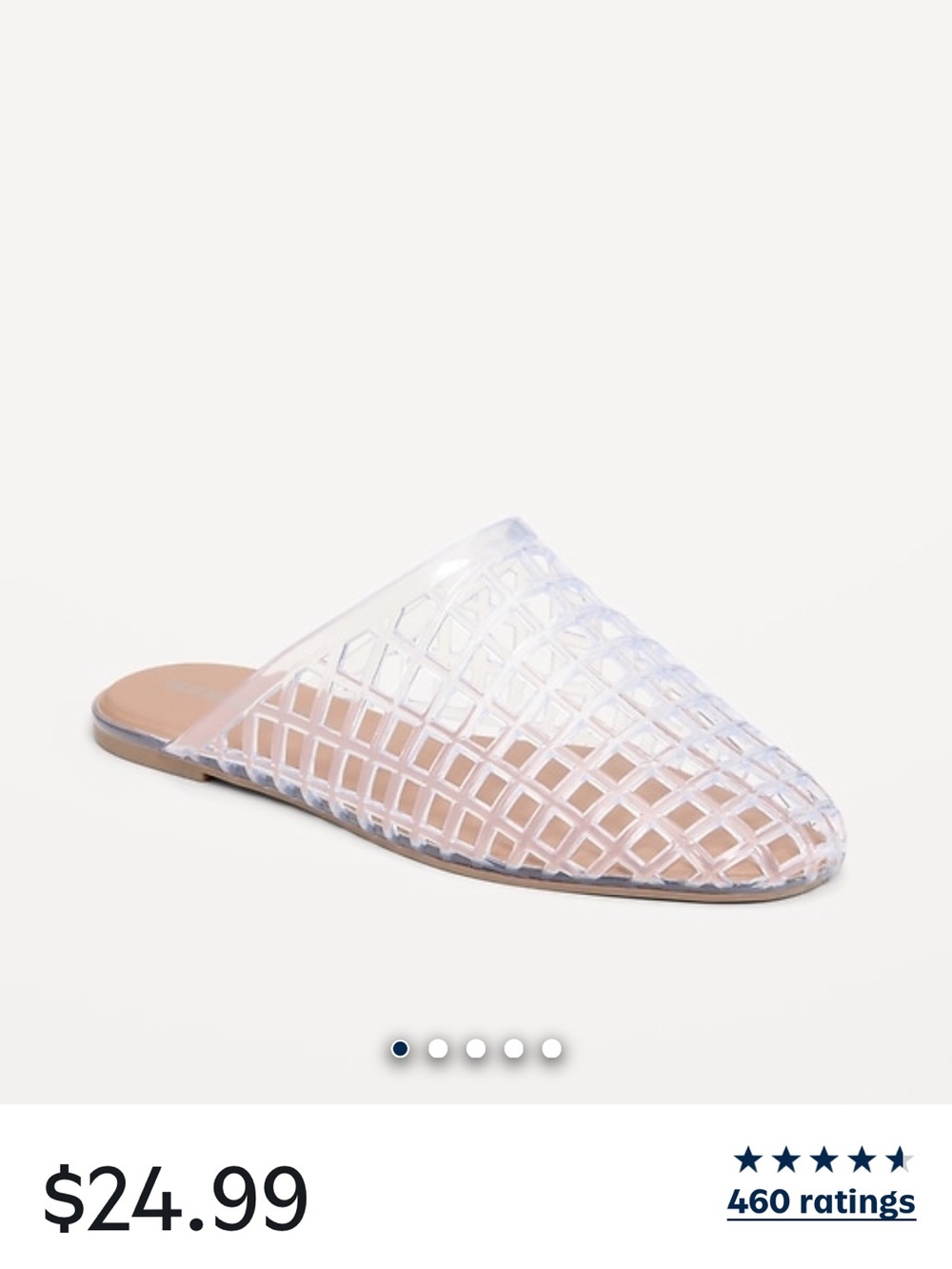 Old Navy Clear Jelly Slide Mules - Picture 3 of 3